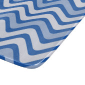Wavy Blue Pattern Schneidebrett (Ecke)
