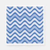 Wavy Blue Pattern Serviette (Vorderseite)