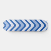 Wavy Blue Pattern Skateboard (Horizontal)