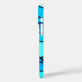 WAVY BLUE STAINED GLASS Case-Mate iPhone HÜLLE (Rückseite / Links)