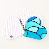 WAVY BLUE STAINED GLASS NOTIZBLOCK (Innenseite)