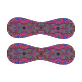 Wavy Blue und Rainbow Red Trippy Muster Baseball (Paneele)