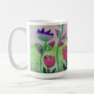 Wavy-Blume Kaffeetasse