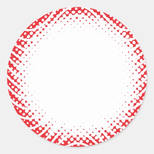 Wavy Border Christmas Blank Custom Runder Aufkleber (Vorderseite)