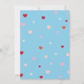 Wavy Border Cutesy Design für einen kleinen Jungen Ankündigung (Rückseite)