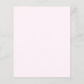 Wavy Border Pink Bow Girl Babydusche Einladung (Rückseite)