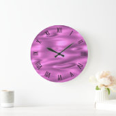 Wavy Bright mit Zahlenband Wall Clock Große Wanduhr (Zuhause)