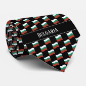 Wavy Bulgaria Flag Pattern Krawatte (Gerollt)