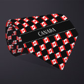 Wavy Canada Flag Pattern Krawatte