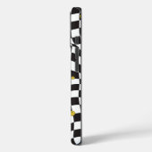 Wavy Checkerboard Smiley Streetwear Case (Rückseite / Links)