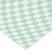 Wavy Checkered Pastell Green Checkerboard Muster Kurzer Tischläufer (Ecke)