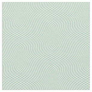 Wavy Checkered Pastell Green Checkerboard Muster Stoff