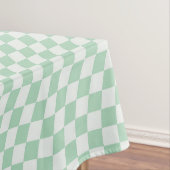 Wavy Checkered Pastell Green Checkerboard Muster Tischdecke (Beispiel)