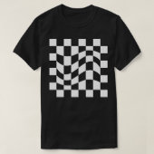 Wavy-Chessboard-Design T-Shirt (Design vorne)