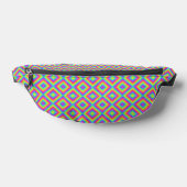 Wavy Colorful Square Psychedelic Muster Bauchtasche (Ablage )