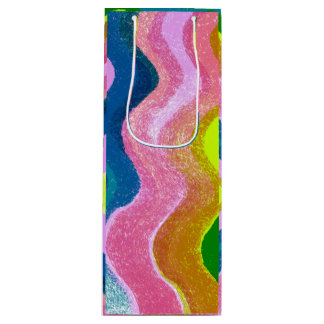 Wavy Colors Geschenktüte Für Weinflaschen