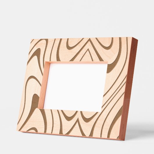Wavy Cool Modern Funky 4Davey Geätzte Rahmen (Links)