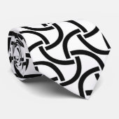 Wavy Curved Lines Krawatte (Gerollt)