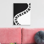 Wavy Curved Piano Keys Leinwanddruck (Insitu (Wohnzimmer))