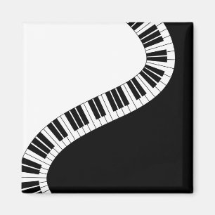 Wavy Curved Piano Keys Magnet
