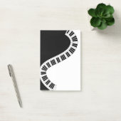 Wavy Curved Piano Keys Post-it Klebezettel (Büro)