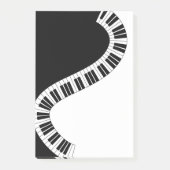 Wavy Curved Piano Keys Post-it Klebezettel (Vorderseite)