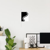 Wavy Curved Piano Keys Poster (Heimbüro)