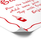 Wavy Das ist Amore Brautparty Mimosa Bar Poster (Ecke)