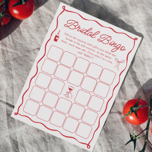 Wavy Das ist eine weitere Brautparty Bingo Game Ca Einladung