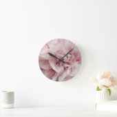 Wavy dekorative romantische subtile rosa Rose Runde Wanduhr (Zuhause)