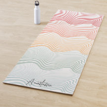 Wavy farbige Streifen mit Ihrem Namen | Sport