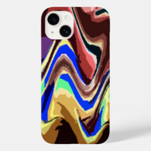 Wavy Fiesta Colors Pattern Case-Mate iPhone 14 Hülle