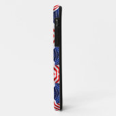 Wavy Flag Banner Case-Mate iPhone Hülle (Hinten/Links)