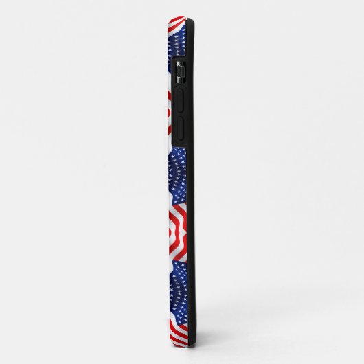 Wavy Flag Banner Case-Mate iPhone Hülle (Hinten/Links)