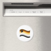 Wavy-Flag Bär Pride Paw Magnet (In Situ (Geschirrspüler))