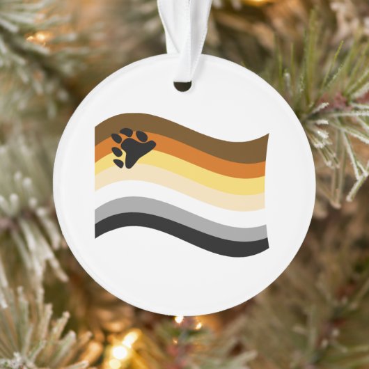 Wavy-Flag Bär Pride Paw Ornament (Baum)