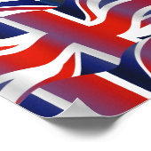Wavy-Flag-Wallpaper Poster (Ecke)
