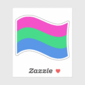 Wavy-Flagge Aufkleber (Blatt)