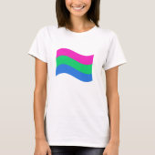 Wavy-Flagge T-Shirt (Vorderseite)