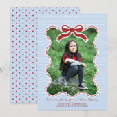 Wavy Frame Bow Pinstriday Weihnachten (Vorne/Hinten)