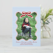 Wavy Frame Bow Pinstriday Weihnachten (Stehend Vorderseite)
