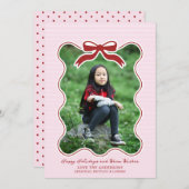 Wavy Frame Bow Pinstriday Weihnachten (Vorne/Hinten)