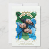 Wavy Frame Bow Pinstriday Weihnachten (Vorderseite)