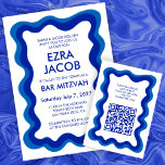 Wavy Frame Chic Moderne Custom QR Bar Bat Mitzvah Begleitkarte<br><div class="desc">Perfekte ENCLOSURE CARDS für eine Fledermausmitzvah, Bar mitzvah oder andere jüdische Feiern! Handgefertigte Wavy Frame für Sie auf der Vorderseite! Vollständig anpassbar! Klicken Sie auf "Personalisieren" oben, um den Text zu bearbeiten und Ihren Link zum QR-Code hinzuzufügen. Klicken Sie auf "Bearbeiten mit dem Designwerkzeug", um die Schriftart, Farben und Einstellungen...</div>