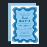 Wavy Frame Modern Chic Custom Bar Bat Mitzvah Einladung<br><div class="desc">Perfekte Karte, um eine Fledermausmitzvah, Bar mitzvah oder andere jüdische Feier anzukündigen! Handgefertigte Wavy Frame für Sie auf der Vorderseite! Vollständig anpassbar! Klicken Sie auf "Personalisieren" oben, um den Text zu bearbeiten. Klicken Sie auf "Bearbeiten mit dem Designwerkzeug", um die Schriftart, Farben und Einstellungen anzupassen und die hintere Seitenfarbe zu...</div>