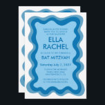 Wavy Frame Modern Custom QR CODE Bar Bat Mitzvah Einladung<br><div class="desc">Perfekte Karte, um eine Fledermausmitzvah, Bar mitzvah oder andere jüdische Feier anzukündigen! Handgefertigte Wavy Frame für Sie auf der Vorderseite! Vollständig anpassbar! Klicken Sie auf "Personalisieren" oben, um den Text zu bearbeiten und Ihren Link zum qr-Code hinzuzufügen. Klicken Sie auf "Bearbeiten mit dem Designwerkzeug", um die Schriftart, Farben und Einstellungen...</div>
