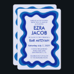 Wavy Frame Modern Custom QR CODE Bar Bat Mitzvah Einladung<br><div class="desc">Perfekte Karte, um eine Fledermausmitzvah, Bar mitzvah oder andere jüdische Feier anzukündigen! Handgefertigte Wavy Frame für Sie auf der Vorderseite! Vollständig anpassbar! Klicken Sie auf "Personalisieren" oben, um den Text zu bearbeiten und Ihren Link zum qr-Code hinzuzufügen. Klicken Sie auf "Bearbeiten mit dem Designwerkzeug", um die Schriftart, Farben und Einstellungen...</div>