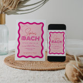 Wavy Frame Retro Bachelorette Wochenendreise Einladung