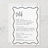 Wavy Frame, Wavy Ränder, modern, Details Karte (Vorderseite)