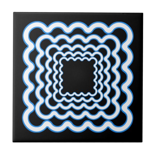 Wavy Frames Fliese (Vorderseite)